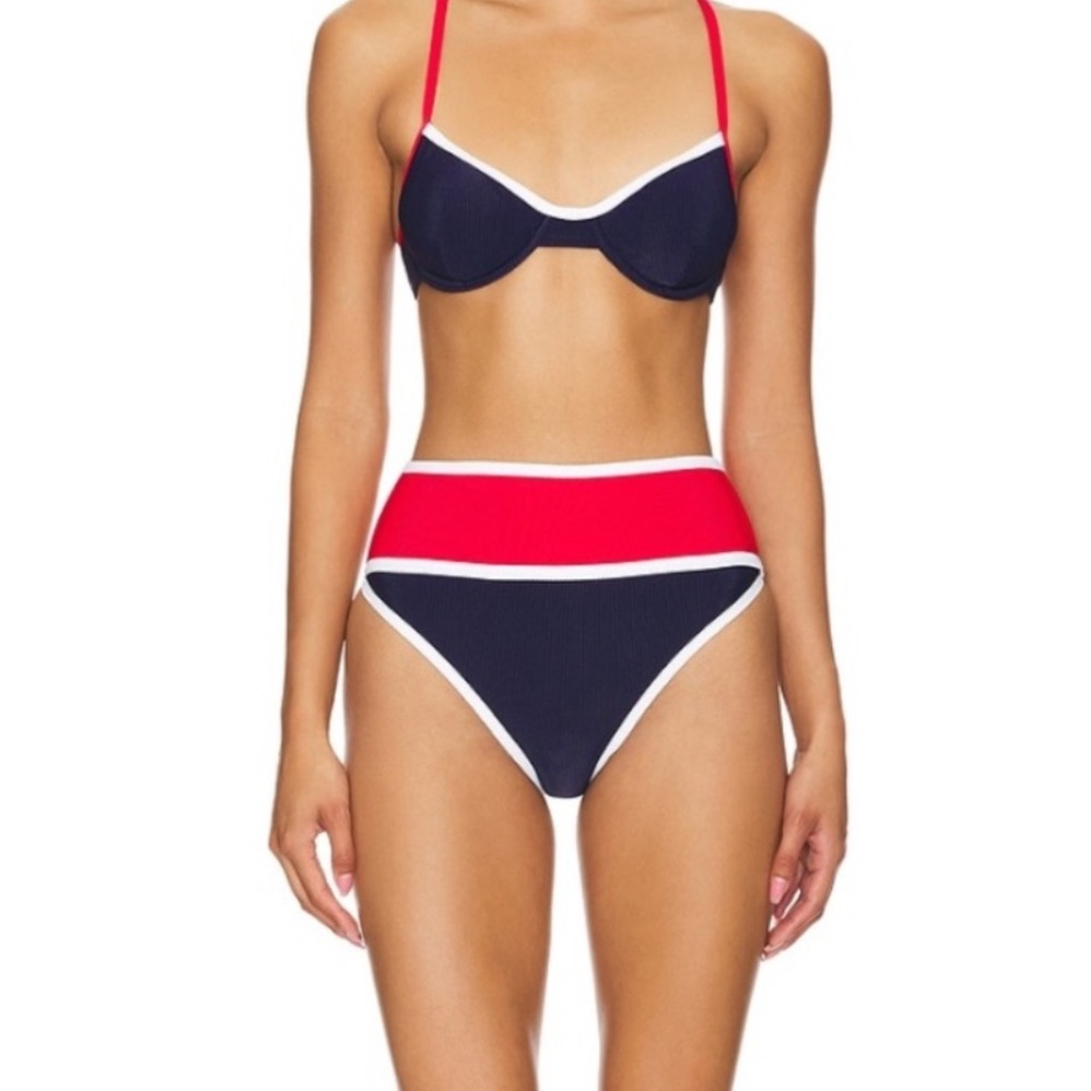 Beach Riot Carlotta Bikini Bottom Americana